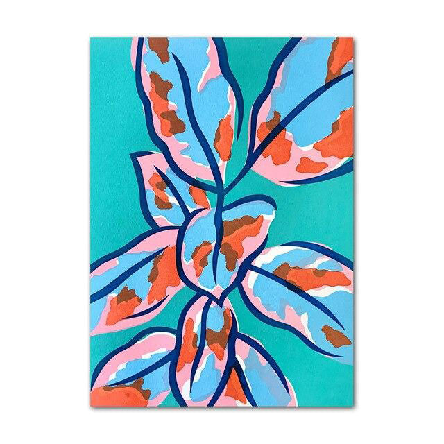 bright flowers watercolor wall art print canvas wall hanging posters roomtery