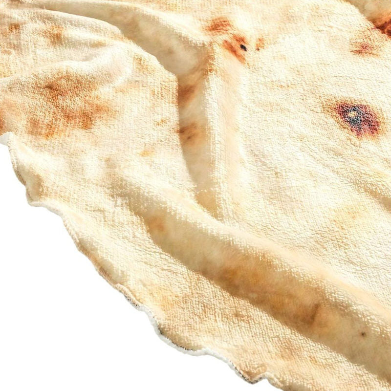 fluffy furry fleece burritos tacos tartilla throw blanket fun meme aesthetic decor roomtery