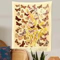 butterflies botanical print wall hanging tapestry roomtery