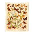 butterflies botanical print wall hanging tapestry roomtery