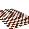 checkered carpet area rug checkerboard colored bedside rug roomtery