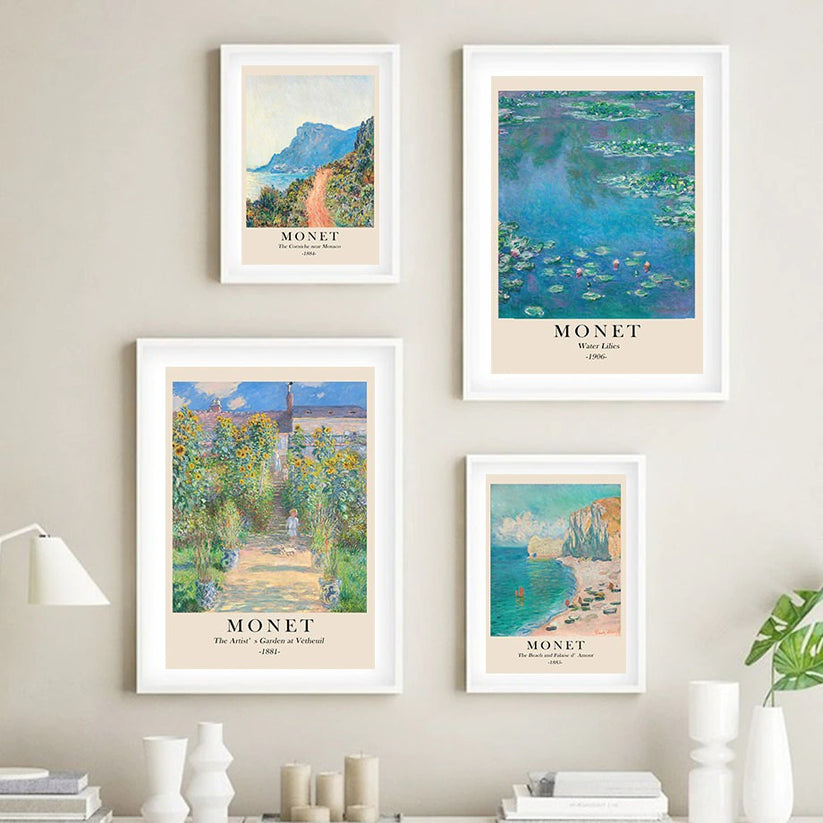 Monet Scenery Art Canvas Posters - Shop Online on roomtery