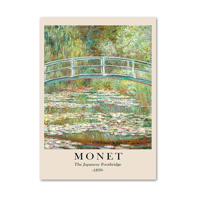 cloud monet art hoe aesthetic landscape scenery peisage oil painting wall art canvas posters roomtery