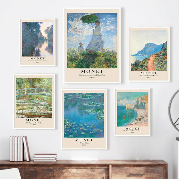 Monet Scenery Art Canvas Posters - Shop Online on roomtery