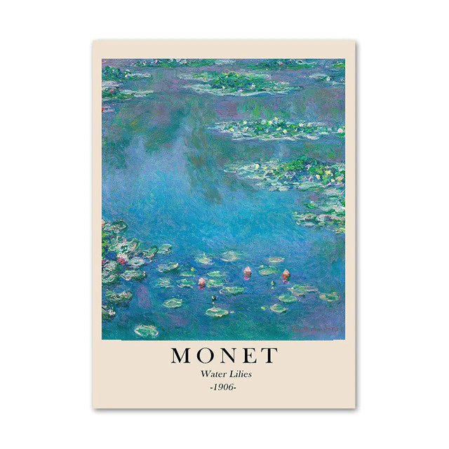 cloud monet art hoe aesthetic landscape scenery peisage oil painting wall art canvas posters roomtery