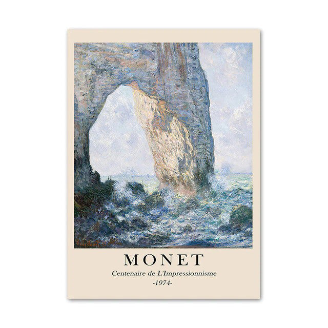 cloud monet art hoe aesthetic landscape scenery peisage oil painting wall art canvas posters roomtery