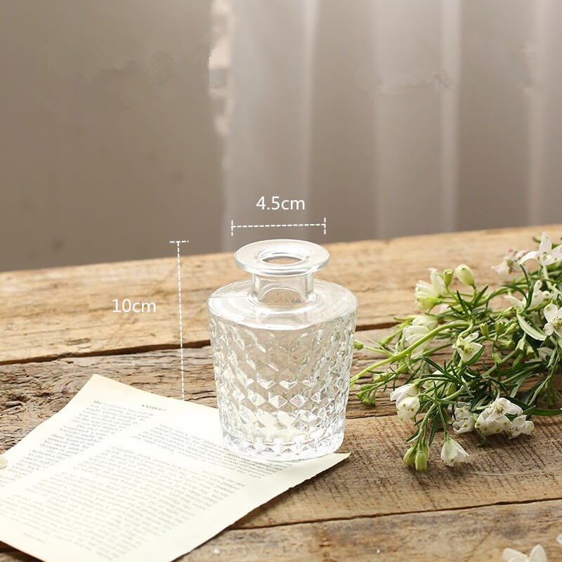 vintage styled bottle shaped glass vase in cottagecore aesthetic decor roomtery