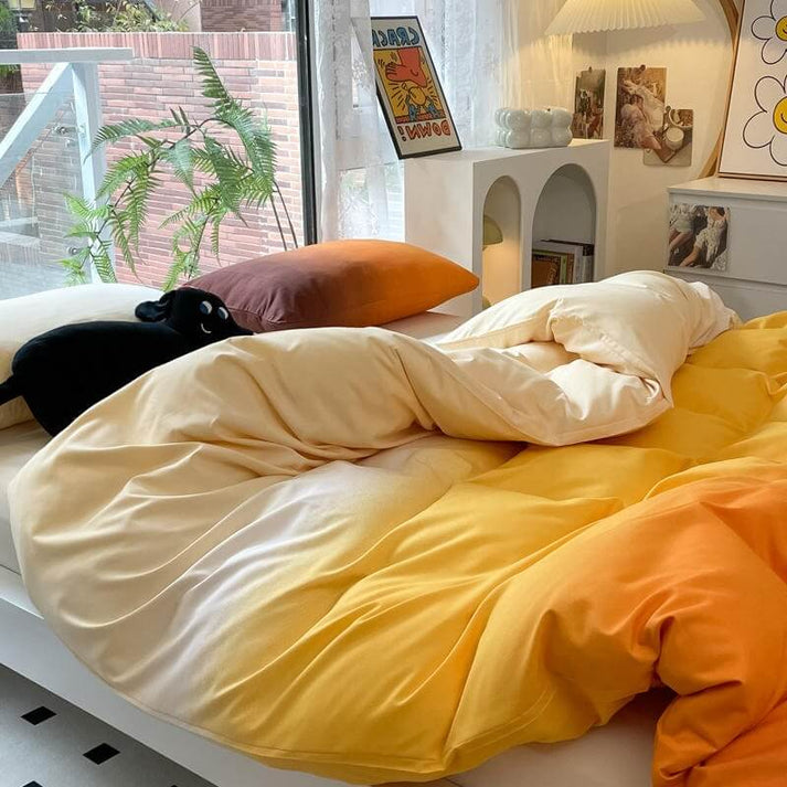 Color Gradients Bedding Set | Pastel Aesthetic Bedding - roomtery