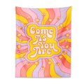 indie aesthetic hippie 70s retro style wall hanging aesthetic tapestry roomtery