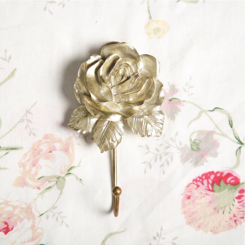 coquette aesthetic ceramic wall hanging hook key holder rose shaped roomtery