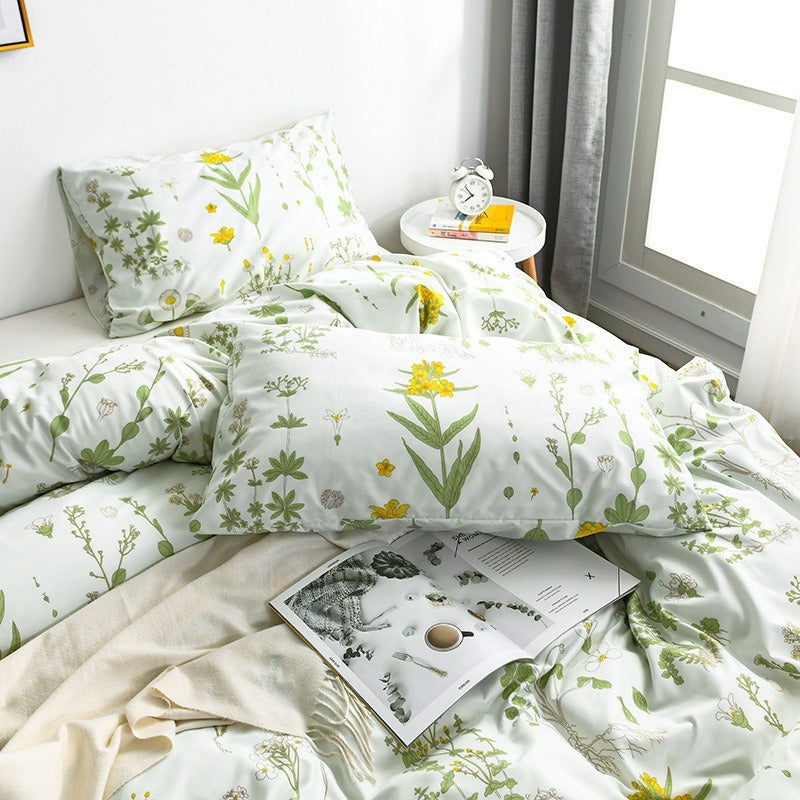 cottagecore aesthetic room decor bedding set with flowers roomtery