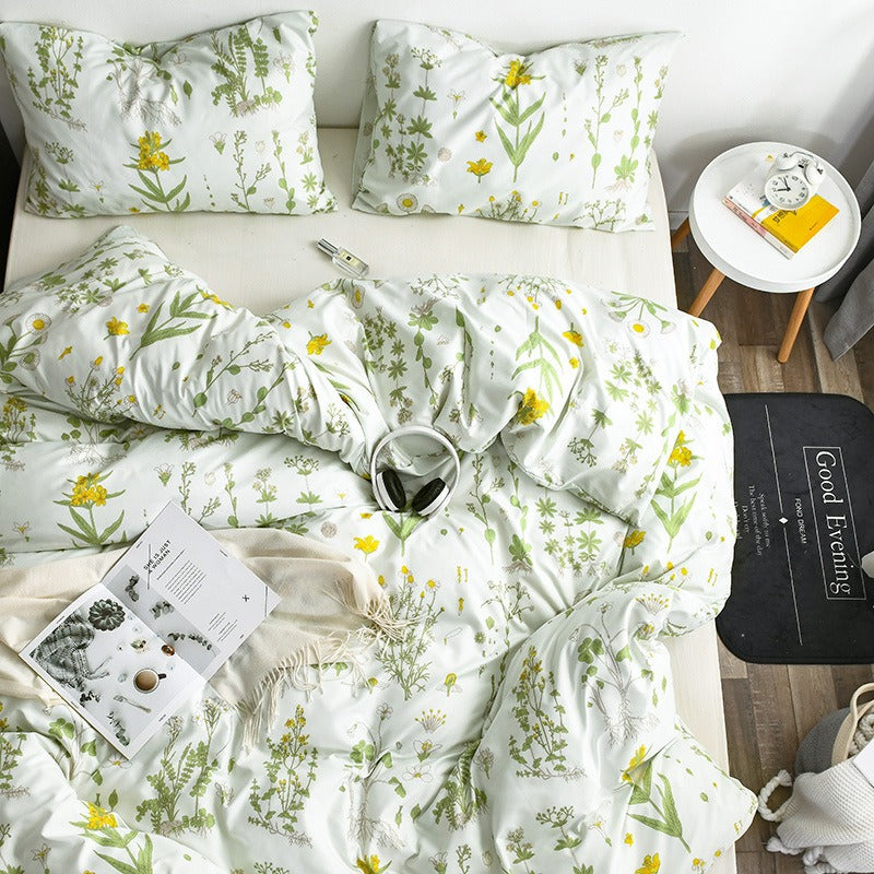 cottagecore aesthetic room decor bedding set with flowers roomtery