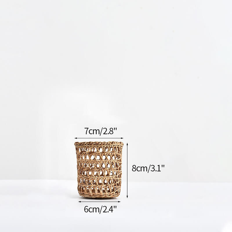 cottagecore aesthetic woven wicker basket storage and decor roomtery