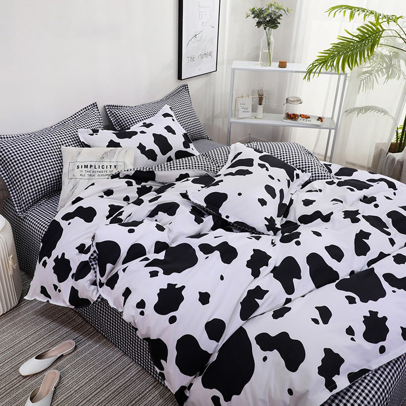 Cow print bed deals sheets