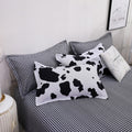 cow print indie room aesthetic bedding set roomtery