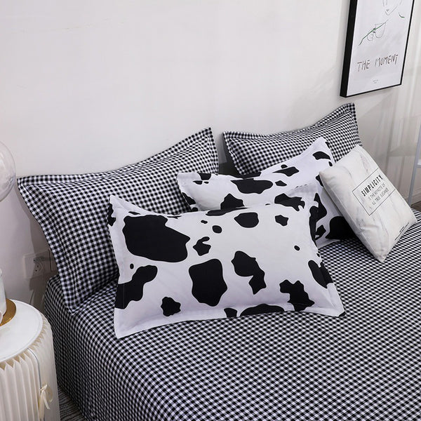 Cow Print Bedding Set Indie Aesthetic Bedding roomtery