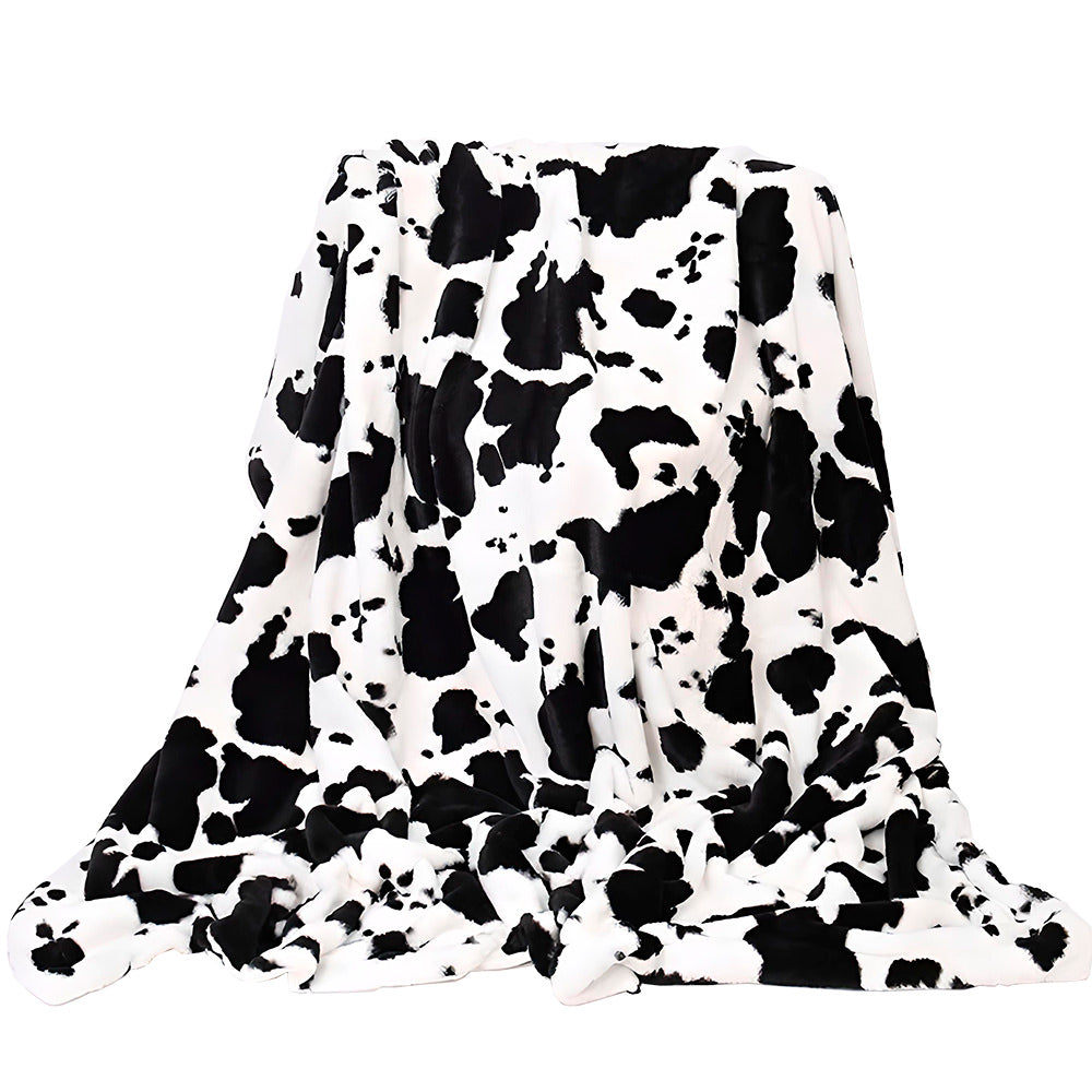 cow spots throw blanket bed cover indie room aesthetic decor roomtery