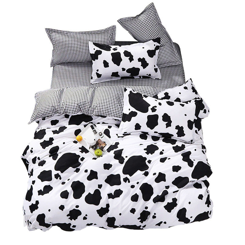 cow spots print indie aesthetic bedding roomtery
