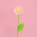 crochet daisy flower knitted bouquet aesthetic decor roomtery