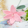crochet lily flower artificial bouquet aesthetic decor roomtery