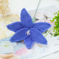 crochet lily flower artificial bouquet aesthetic decor roomtery