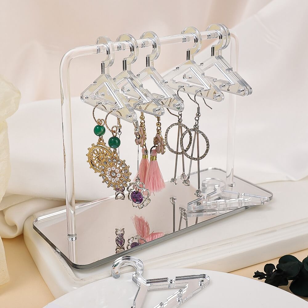 EEEkit 4-Tier 48 Holes Earring Display Stand, Earring Holder Jewelry  Organizer Display Stand for Earrings Necklaces Bracelets, Gift for Adult  Female - Walmart.com