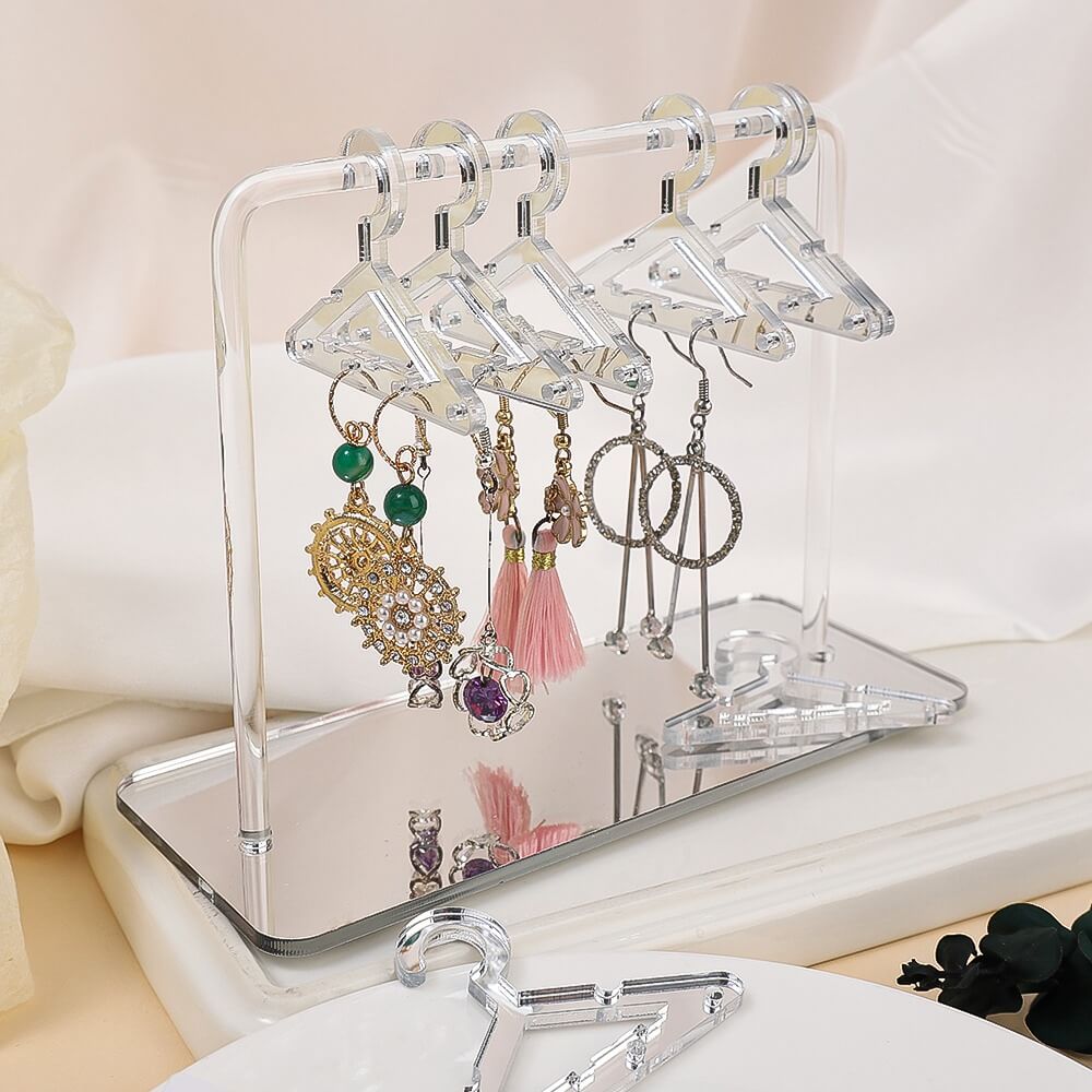 cute acrylic desk jewelry stand earrings holder and organizer roomtery