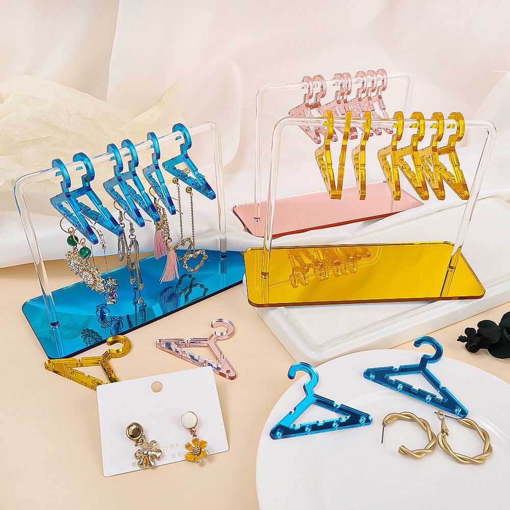 cute acrylic desk jewelry stand earrings holder and organizer roomtery