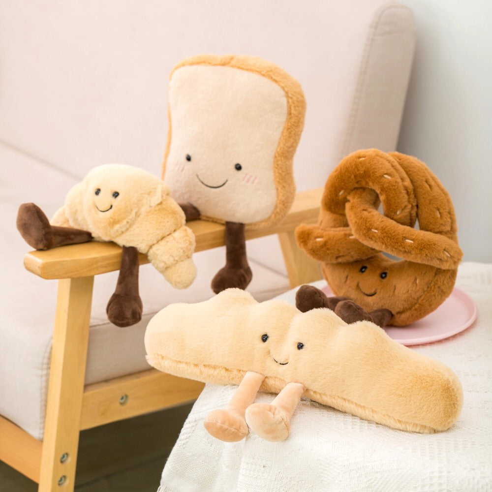 kawaii room aesthetic cute plush toast bread toy plushie roomtery