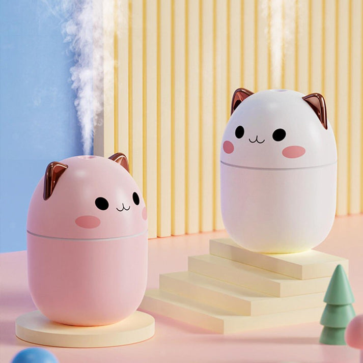 Kawaii Cat Mini Desktop Humidifier | Kawaii Aesthetic Room Desk Decor