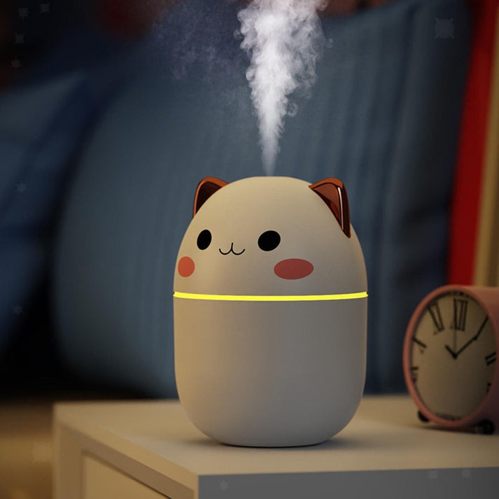 Cutest Filtered Humidifiers Kawaii Cat Mini Desktop Humidifier | Kawaii Aesthetic Room Desk Decor