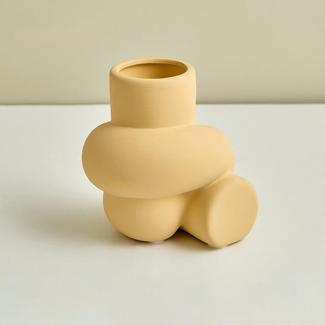 cute pastel knot shaped ceramic vase roomtery