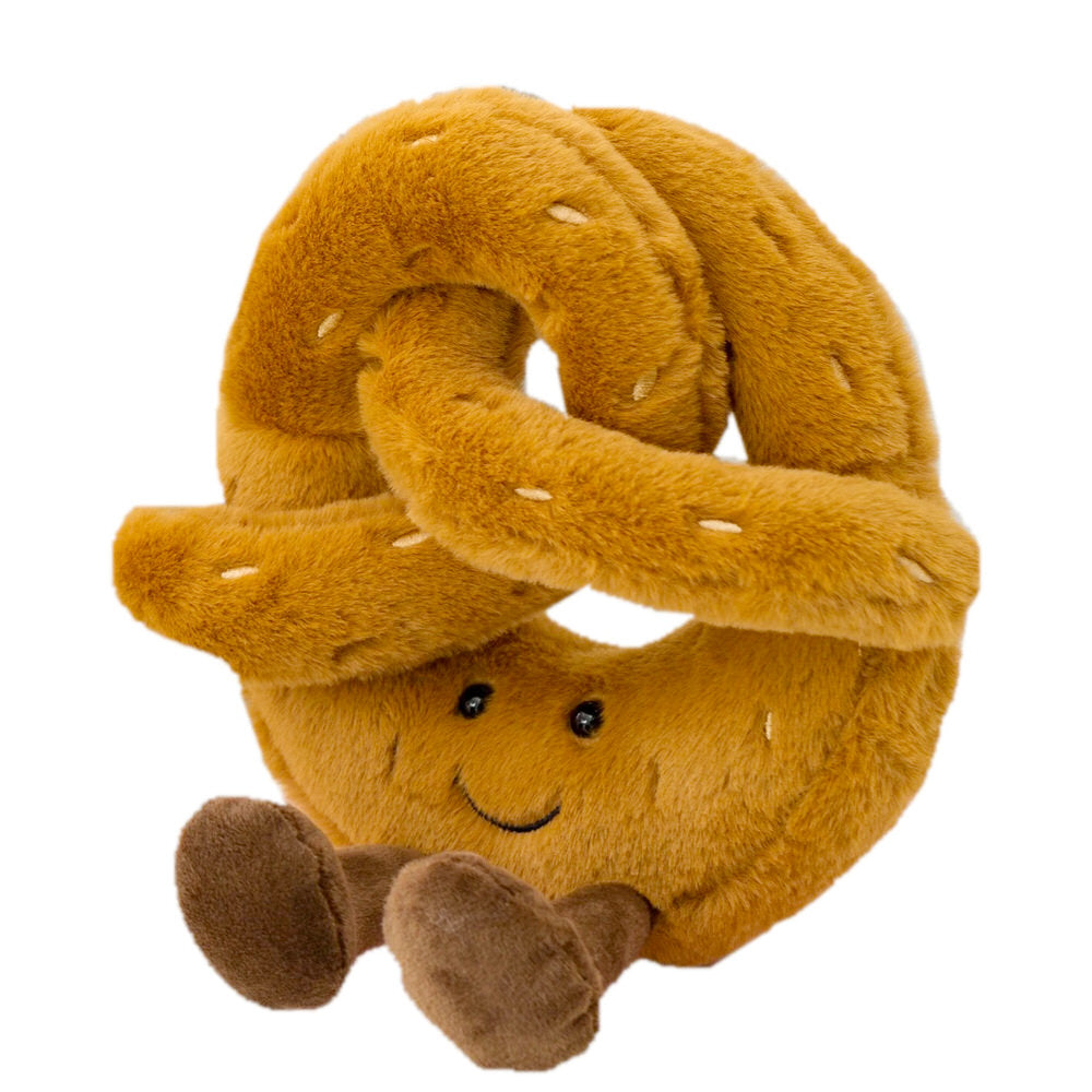 kawaii cute aesthetic pretzel plush toy roomtery