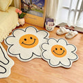 daisy flower decorative mat fluffy roomtery