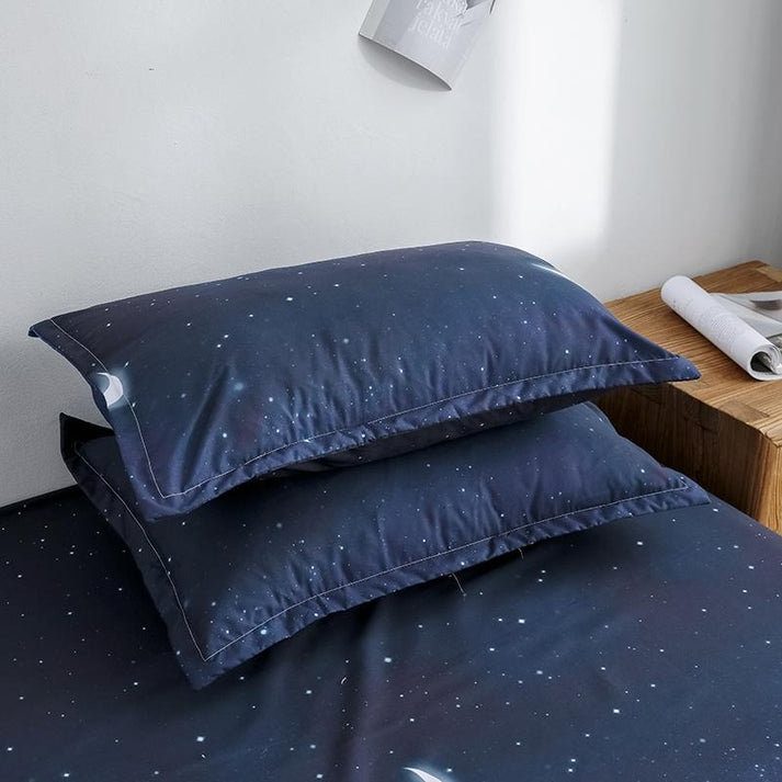 Starry Night Sky Bedding Set Aesthetic Bedding roomtery
