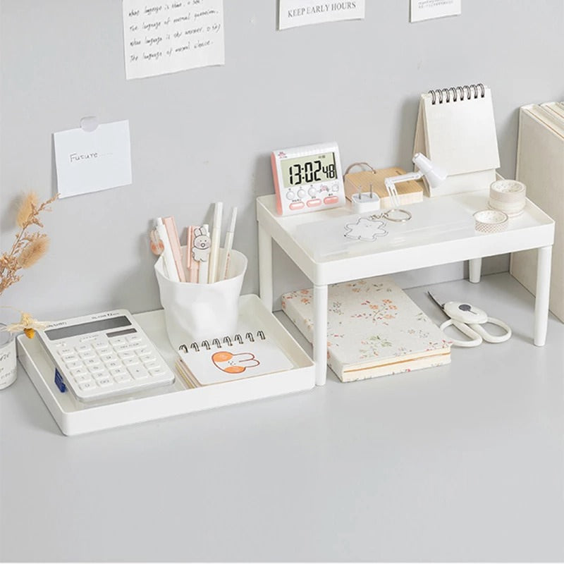 plastic mini desktop shelf organizer roomtery desk aesthetic decor