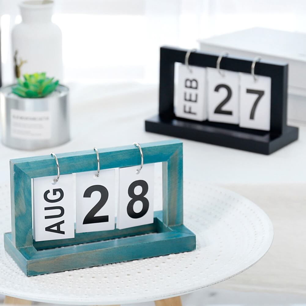 desktop flipping calendar aesthetic decor roomtery
