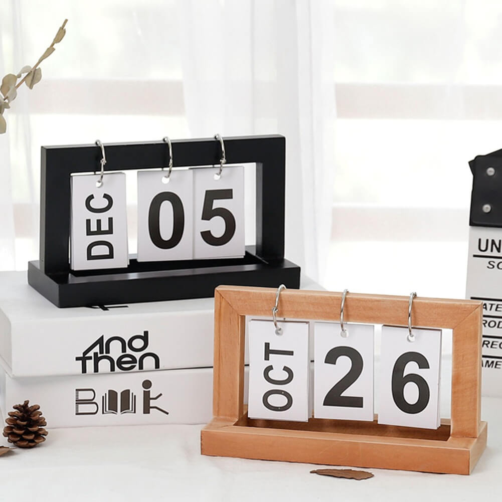 desktop flipping calendar aesthetic decor roomtery