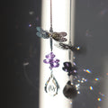 butterfly aesthetic crystal light catcher pendant roomtery