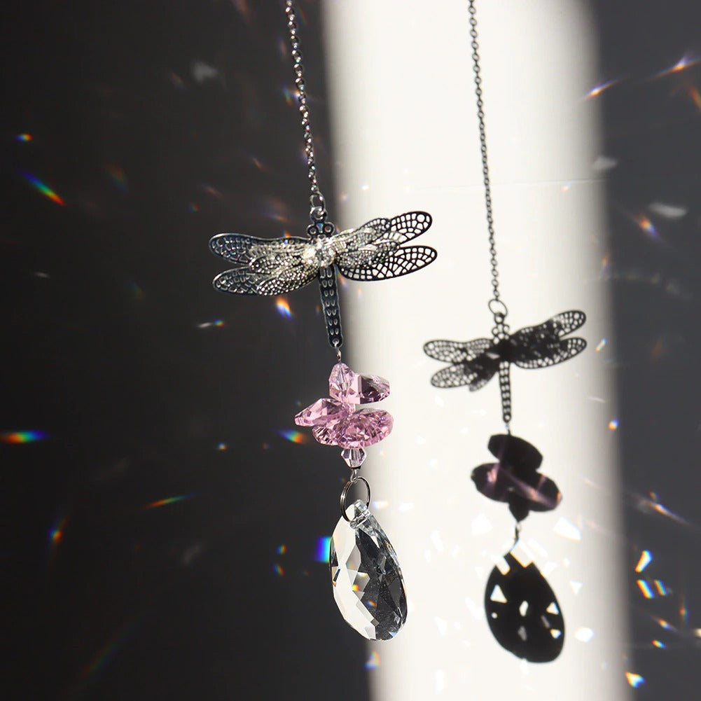 butterfly aesthetic crystal light catcher pendant roomtery