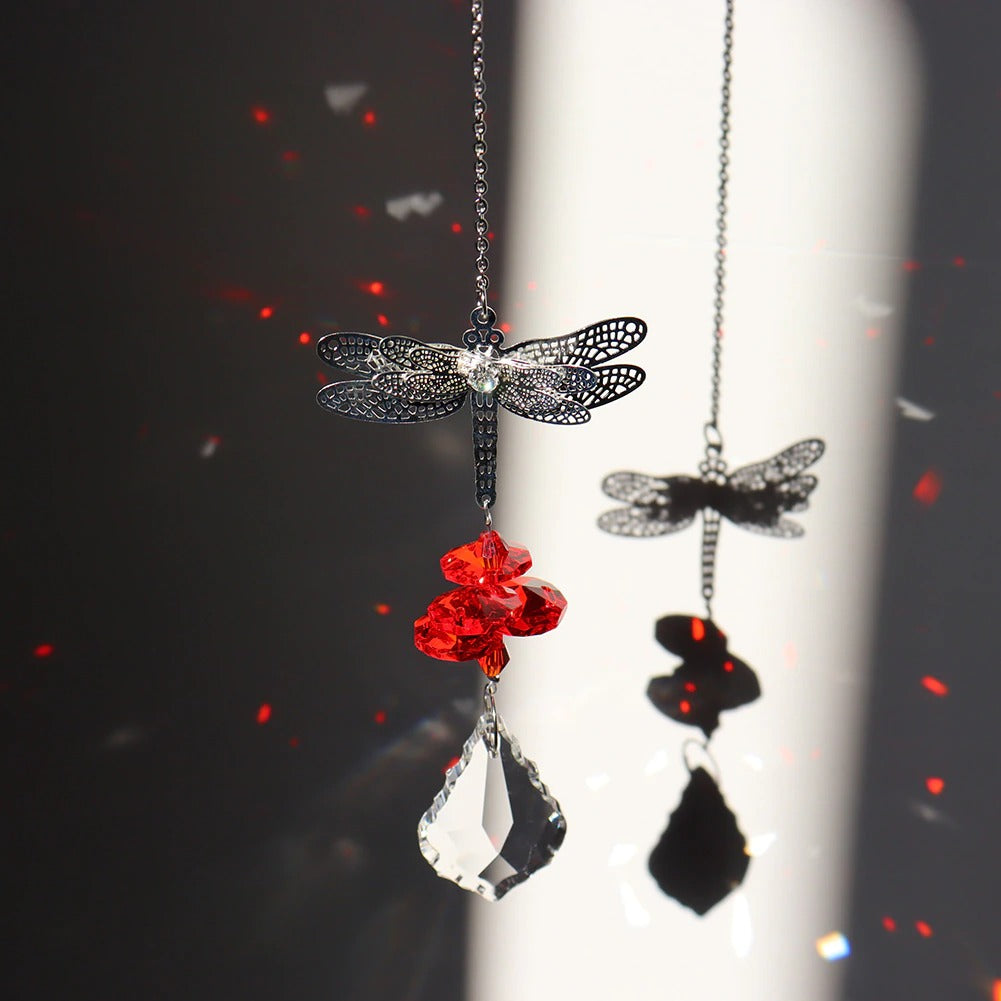 butterfly aesthetic crystal light catcher pendant roomtery
