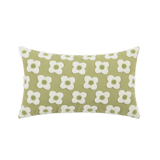 Embroidered Daisies Cushion Cover - Shop Online on roomtery