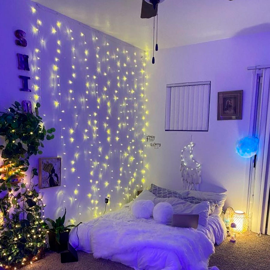 fairy curtain lights aesthetic room decor roomtery