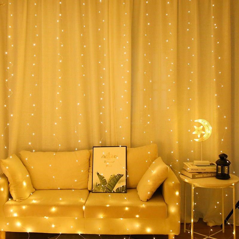 fairy curtain lights aesthetic room decor roomtery