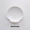 white ceramic sea shell jewelry organizer desk decor roomtery