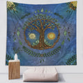 night day sun moon fairycore aesthetic tree of life wall hanging tapestry wall art roomtery