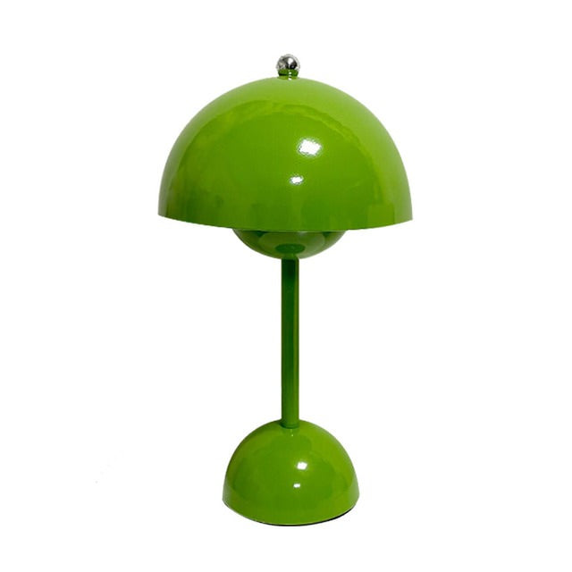 flowerpot flower pot vintage table glossy mushroom lamp preppy aesthetic lamp decor roomtery