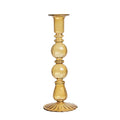 vintage french glass candle holder old money aesthetic rustic candlestick roomtery