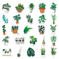 fresh greenery potted plants aesthetic sticker pack