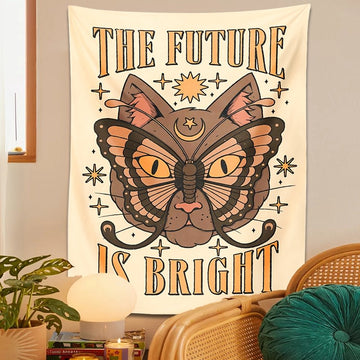 The Cat Future is Bright Tapestry